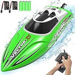 VOLANTEXRC RC Boat 2.4 GHZ 20MPH RC Boat for Adults and Kids Remote Control Boat for Pools and Lakes Fast RC Racing Boats for Kids and Adults with 2 Batteries Toys Gifts for Boys Girls