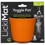 LICKIMAT Yoggie Pot – Distraction, Fun and Enrichment. Long Lasting Rubber Licking Treat Dispenser for All Dog Sizes and Slow Feeder for Small Dogs. The Newest LickiMat