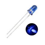 Electronic Spices 5mm Blue Color Leds Round Shape Pack of 1000 (Blue in Blue)