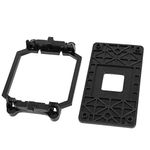 uxcell AMD Plastic CPU Fan Stand Bracket Base Black w Four Screws for AM2 AM3 Socket