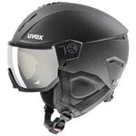 uvex Instinct Visor - Ski Helmet for Men and Women - Visor - Individual Fit - Black Matt - 56-58 cm