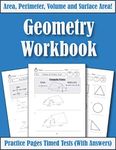 Area Perimeter And Volume: Geometry Workbook: Practice Pages Of Geometry For Kids & Beginners (With Answers) KS2-KS3 Maths