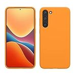 kwmobile Case Compatible with Samsung Galaxy S23 Plus Case - TPU Silicone Cover - Works with Wireless Charging - Fruity Orange