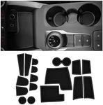 CupHolderHero fits Ford Escape Accessories 2020-2022 Premium Custom Interior Non-Slip Anti Dust Cup Holder Inserts, Center Console Liner Mats, Door Pocket Liners 17pc Set (Gray Trim)