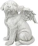 Design Toscano Loving Friend Memorial Pet Dog Statue, Large, Antique Stone