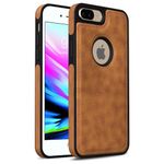 Pikkme Back Cover | Flexible Pu Leather | Full Camera Protection | Raised Edges | Super Soft-Touch | Bumper Case for iPhone 7 Plus / 8 Plus (Brown)