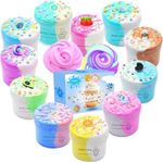 11 Pack Butter Slime Kit, Party Favor Supplies, Super Soft, Non-Sticky, Goody Bag Toy, Prize for Girl and Boys, Christmas Stocking Stuffers