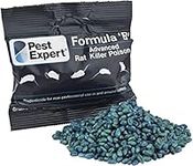 Pest Expert Formula 'B+' Advanced Rat Poison Grain Bait 1kg (10 x 100g) - Fast Acting Rodent Killer, Single Feed Max Strength Rat Poisoning, Brodifacoum