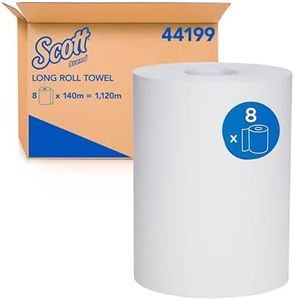 SCOTT® Long Roll Towel (44199), Hand Towel Roll, 8 Rolls / Case, 140m / Rolls (1,120m Total)