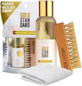 Gold Standard Shoe Cleaning Kit 4 oz Solution with Microfiber Towel & Brush