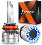 SEALIGHT 9007/HB5 LED Headlight Bulbs, 70000LM 900% Super Bright, 6500K Cool White Dual Hi/Lo Beam, 9007 LED Light Bulbs with Adjustable Lock Ring, Plug and Play, IP67, Pack of 2
