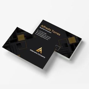 BillyPrint Customize Business Cards Printable Add Photo/Text/Logo Print Your Own Personalized Business Card 16PT 350GSM Glossy Double-Sided Coated 3.5x2 inch-100 PCS