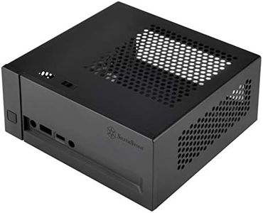 SilverStone Technology Mini-STX Computer Case with RS232 Cutout and Dual 2.5" HDD/SSD Support and VESA Mounting Kit VT02B