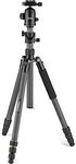 NATIONAL GEOGRAPHIC Travel Tripod, 5-Section Legs, Carbon Fiber, Compatible with Canon, Nikon, Sony DSLR, 90 Column, Twist Locks 360 Degree Ball Head,Quick Release Plate, 8KG Load Capacity, Carry Bag