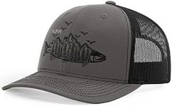 HORN GEAR Trucker Hat - Trout Hat Edition (Gray/Black)