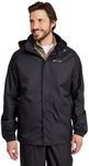 Mountain Warehouse Pakka Mens Waterproof Rain Jacket - Packable Black Large