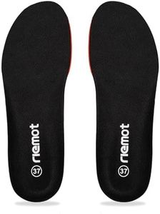 riemot Sport Insoles for Men & Women – Shock-Absorbing and Arch Support Sports Insole for Running, Walking, Cushioned Breathable Shoe Inserts for Hiking, Soft Inner Soles, Black UK 13 / EU 47