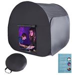 Sensory Tent | Calm Down Tent For Children To Play And Relax | Sensory Corner | Helps With Autism, SPD, Anxiety & Improve Focus | Black Out Sensory Tents For Autistic Children (120 Cm)