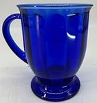 Latte Coffee Mug - Cobalt Blue Glas