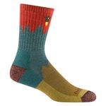 Darn Tough Men's Number 2 Micro Crew Cushion Sock (Style 1974) - Teal, Large