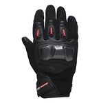 TVS Racing City Riding Gloves for Men-Hard Sonic Protected, Touch Screen Compatible, & Visor Wiper Fingertips?Premium Bike Gloves for Riding Comfort (Black-M)