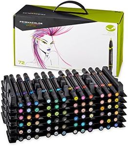 Prismacolor 1773303 Marker Set, 72 Pieces, Brush/Fine Markers