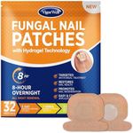 Toenail Fungus Treatment Extra Strength - (Small) 32 Patches with Hydrogel for Overnight Repair Fungus Nail Treatment For Toenail - Nighttime Fungal Nail Patches Visible Results in 8 Hours