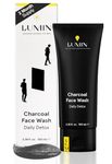 Lumin Men’s No-Nonsense Charcoal Cleanser/FaceWash (1.7oz.): Unclog Pores of Oil, Dirt and Pollution - Experience a Smooth and Fresh Face-Korean Made Grooming for the Modern Man - Reach Your Best Look