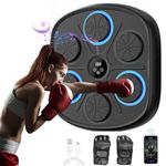 Music Boxing Machine with Boxing Gloves, Wall Mounted Smart Bluetooth Music Boxing Trainer, Training Punching Electronic Boxing Target Workout Machine for Home, Indoor and Gym