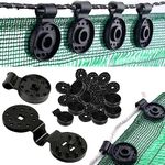 100 Pcs Shade Cloth Heavy Duty Lock Grip, New Shade Cloth Plastic Clips Greenhouse Shade Cloth Fix Clamp, Windproof Awning Clamp Grip Tarp Clips (50 Pcs)