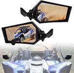 KATIMOTO UTV Rearview Side Mirror for Yamaha YXZ 1000 19-24, Adjustable Foldable Side Mirrors Rear View Side Clear Mirror for Yamaha YXZ 1000R / SE/SS/SS SE 2019-2024 Accessories(2PCS)