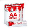 BEVIGOR Lithium Batteries AA Size 8 Pack 3000mAh 1.5V Longer Lasting Double A Battery for Blink Camera, Trail Camera, Doorbell, Smart Lock Deadbolt, Security Alarm System【Non-Rechargeable】