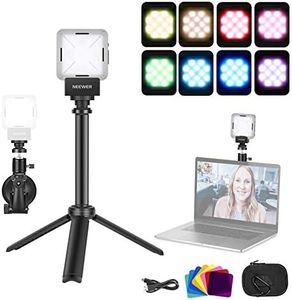 Neewer Video Conference Lighting Kit, Zoom Lighting for Computer Video Conferencing with Suction Cup/Color Filter/Tripod, MacBook Laptop Lamp for Remote Working/Zoom Call/Self Broadcast/Live Streaming