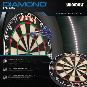 WINMAU Diamond Bristle Dartboard – Tournament Quality