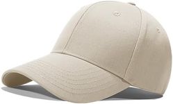 Favuit Baseball Cap, Cotton Golf Hat Adjustable Fitted Cap Four Seasons Classic Dad Hat for Men Women (Beige)