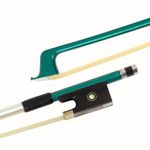 Violin Bow Stunning Bow Carbon Fiber for Violins (1/4, Green)