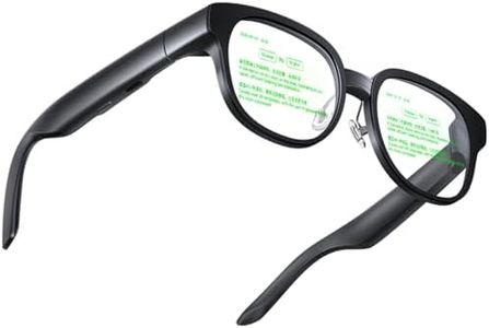 Domars AR Glasses AI Smart Glasses with Real-Time Translation & AR Display, Translation 90 Languages, Speech-to-Text, Meeting Notes,Teleprompter, HUD Navigation, Music Playback for Travel & Business