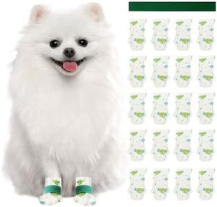 Furrtripsy Disposable Dog Booties for Dog Cats,Pet Booties Waterproof and Breathable with Adjustable Velcro,Unstoppable Paw Protectors for Large,Small and Medium, 20 Counts (Small)