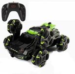 Licpo 2.4G Rc Stunt Car 360 Degree Spinning High Speed Telescopic Rotating Remote Control Six Wheels Climbing Rc Toy Drift Stunt Car (6 Wheel Stunt Car), Multicolor
