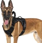 WINGOIN Black Tactical Dog Harness 