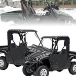 YONQIFON Soft Cab Enclosure Side Doors 900D Heavy Duty for Yamaha Rhino 450 660 700,Soft Doors with Zipper-open Window Water-Resistant All Weather Protection