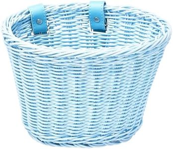 Steady Doggie Pink Bike Basket - Front Bike Baskets - Bicycle Basket - Easy Installation - Woven Basket - Woven Polypropylene - Durable and Anti-Fade - UV Protected