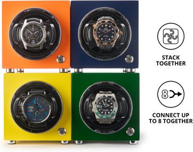 Barrington Automatic Watch Winder – Black Display Case