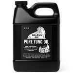 WALRUS OIL - 100% Pure Tung Oil, Wood Finish for Any Woodworking Project, Natural, Vegan, Food-Safe. 32oz Jug