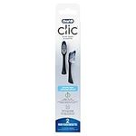 Oral-B Clic Toothbrush Ultimate Clean Replacement Brush Heads, Black, 2 Count