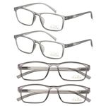 TERAISE 4-Pack Reading Glasses Blue Light Blocking Computer Eyeglasses Ultra-Light High Elasticity Readers Reduce Eye Fatigue for Men and Women(+2.75X)