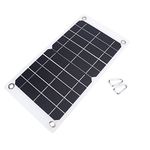 NUZAMAS Poartable 7.5W Solar Panel 5V USB Phone Charger Battery Free 2 Alloy Clips