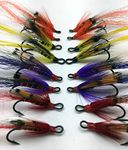 Fly Fishing Salmon Flies Ally's Set Double Hooks sizes 4-10 pack of 16 flies