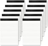 10 Pack A6 Notepad Small Lined Writing Notepads 4 x 6 Inch Memo Pads Refills Paper Tear off Note Pads A6 Scratch Pads Server Writing Pad Small Notebook with 30 sheets in Each Pad for School Office