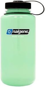Nalgene 32 oz Wide Mouth Water Bottle | BPA-Free, Durable & Leak Proof, Lightweight Bottle for Hiking & Gym, Work & Travel, Glow Green